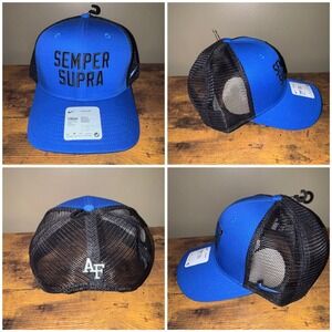 Air Force Nike Classic99 Trucker Cap Unisex Semper Supra Royal Blue OSFM NEW